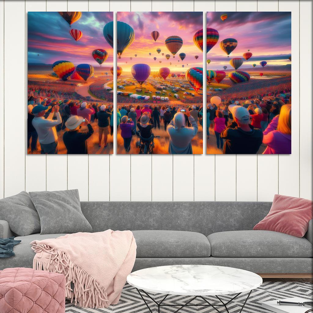 Albuquerque International Balloon Fiesta - Usa Framed Paintings
