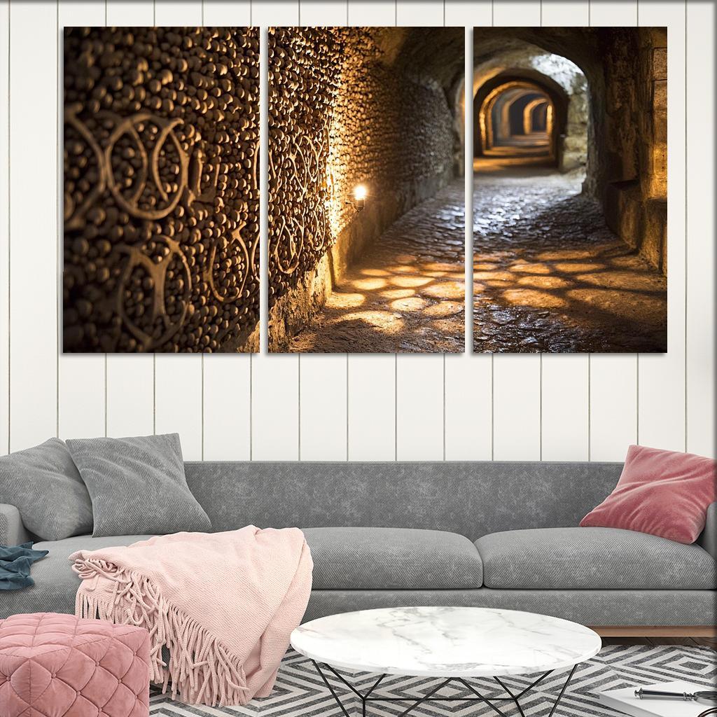 The Catacombs Of Paris Abstract Paintings Frame