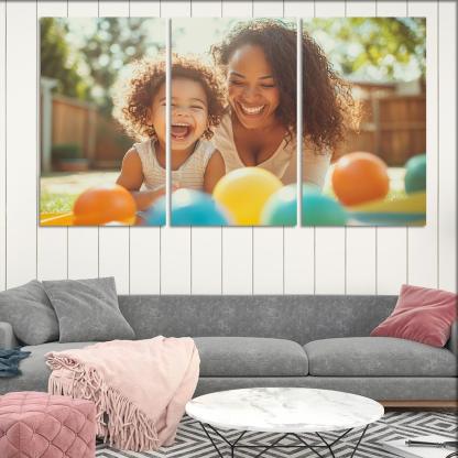 Echoes Of Laughter Celebrating Joy Custom Paintings Frame