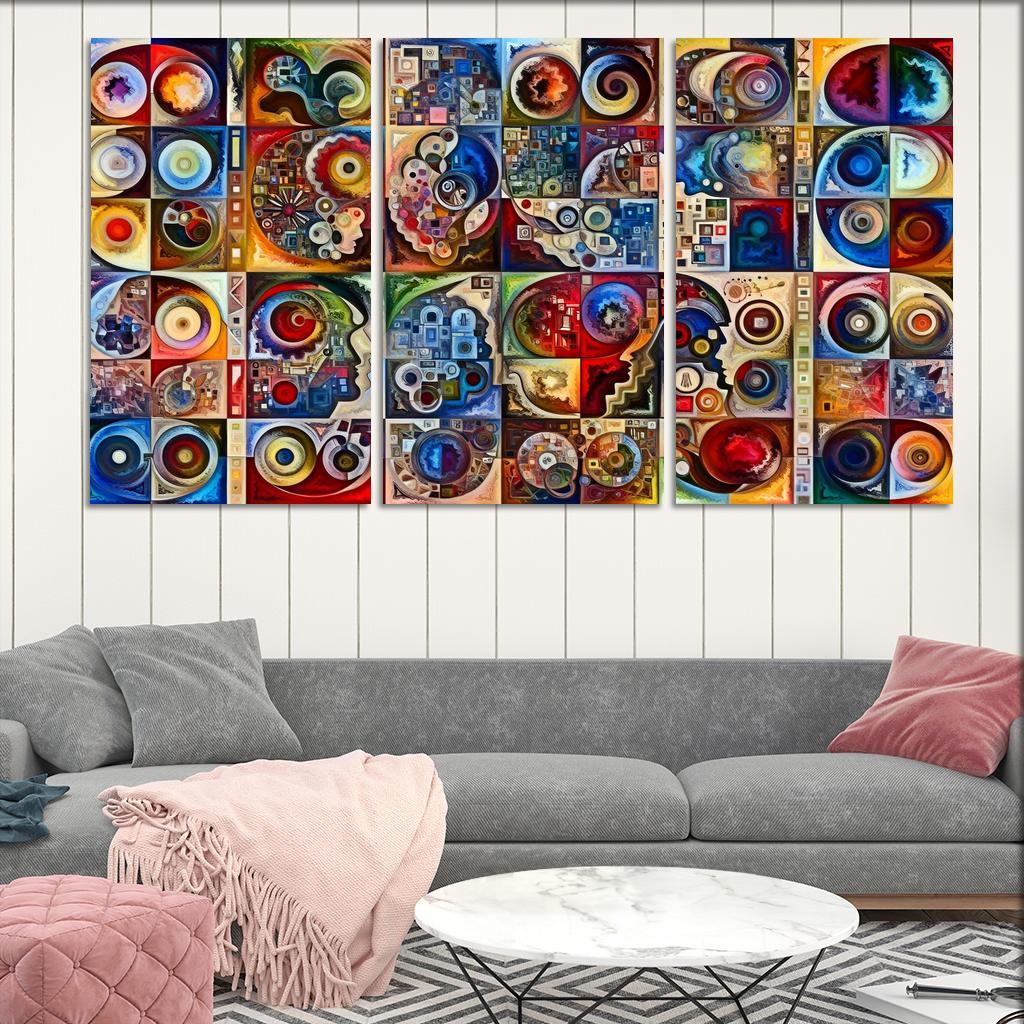 Crisis Of Identity Exploring Intersectionality Multi-panel Paintings