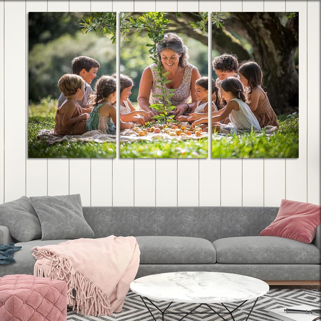 Branches Of Love A Mothers Family Tree Canvas Paintings Frame