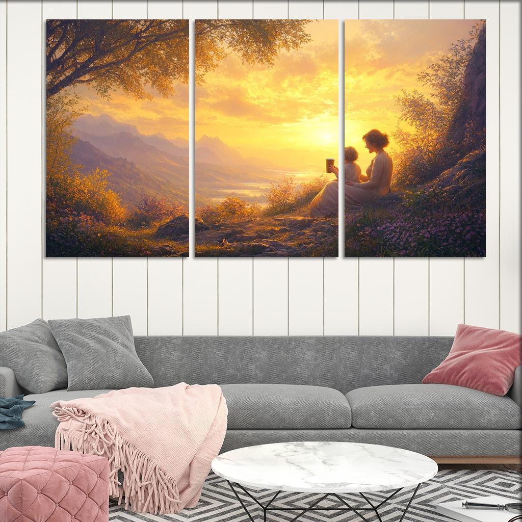 Sunrise Moments The Dawn Of Love Custom Paintings Frame