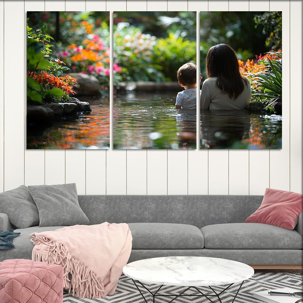 Reflections Of Love The Mirror Of Motherhood Custom Paintings Frame