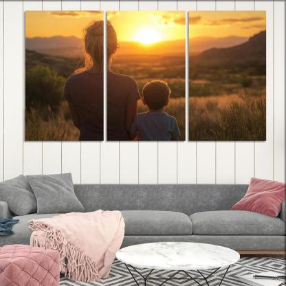 Her Silent Strength A Mothers Resilience Canvas Paintings Frame