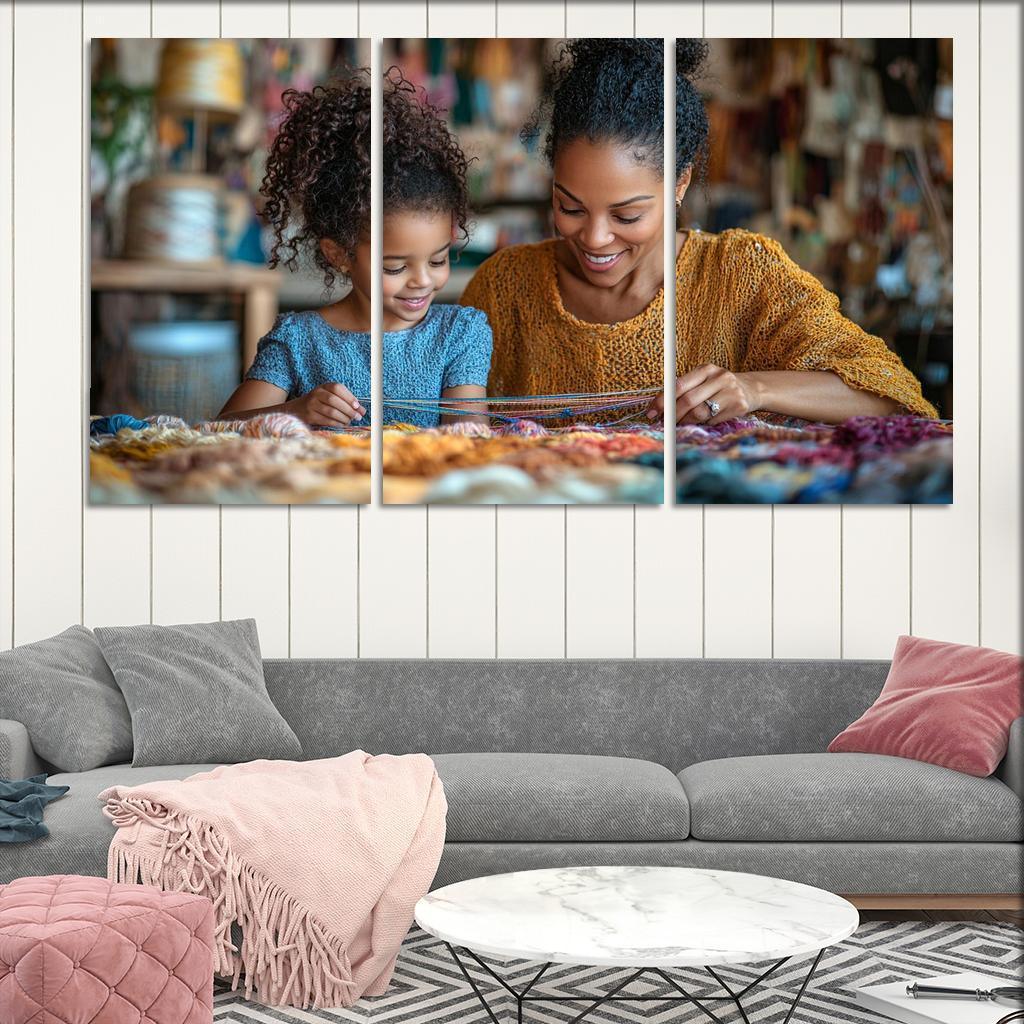The Tapestry Of Love Weaving Memories Together Canvas Paintings Frame