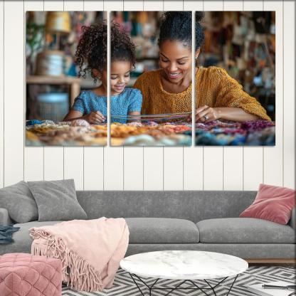The Tapestry Of Love Weaving Memories Together Canvas Paintings Frame