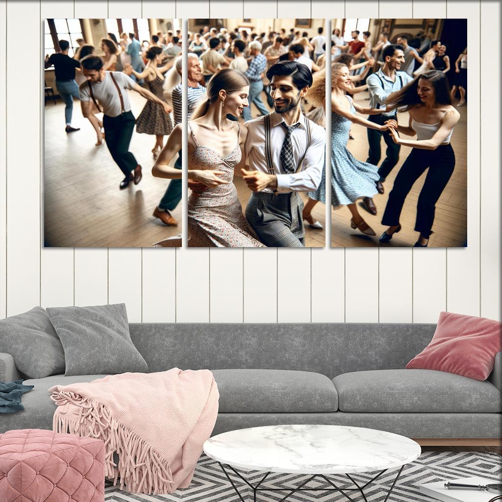Balboa The Dance Of Swing And Joy Modern Paintings Frame