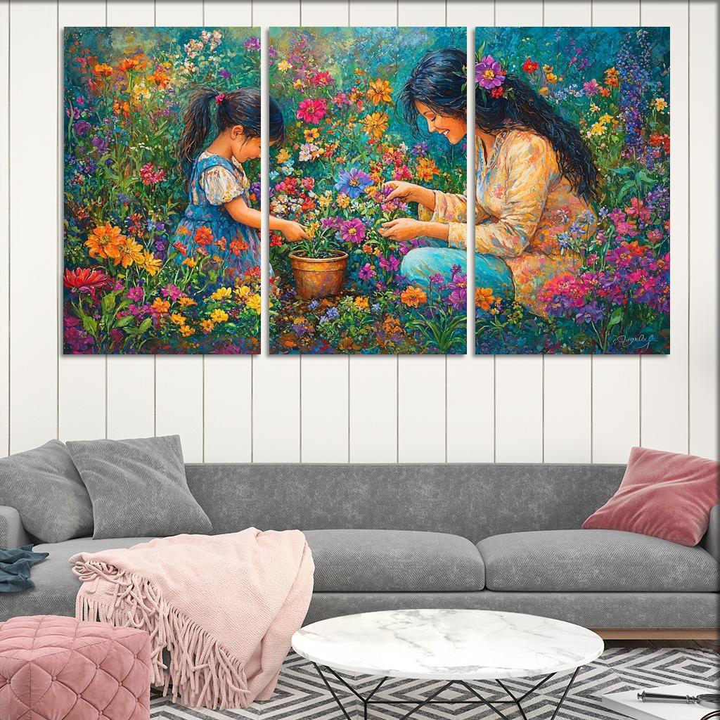 The Garden Of Gratitude A Mothers Nurturing Hands One-piece Frames