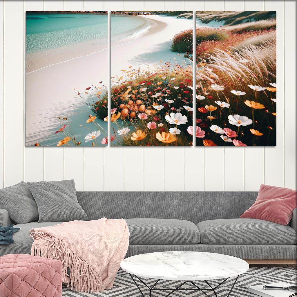 Wildflower Beach Nature's Canvas Premium Artwork Frames