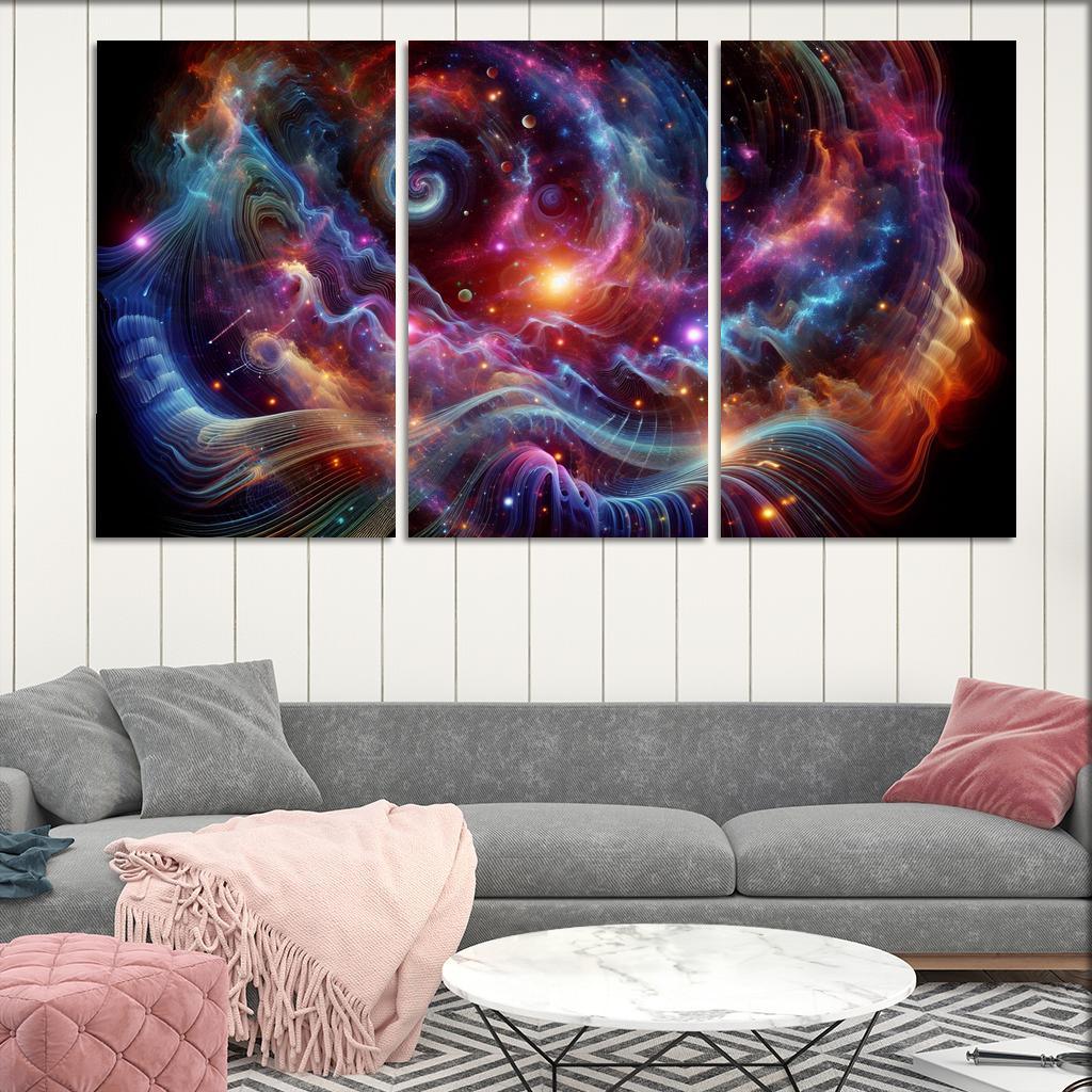 Celestial Interplay Of Frequencies Premium Artwork Frames
