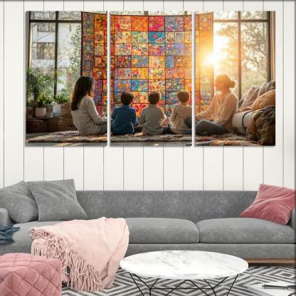 Woven Hearts The Tapestry Of Togetherness Custom Paintings Frame