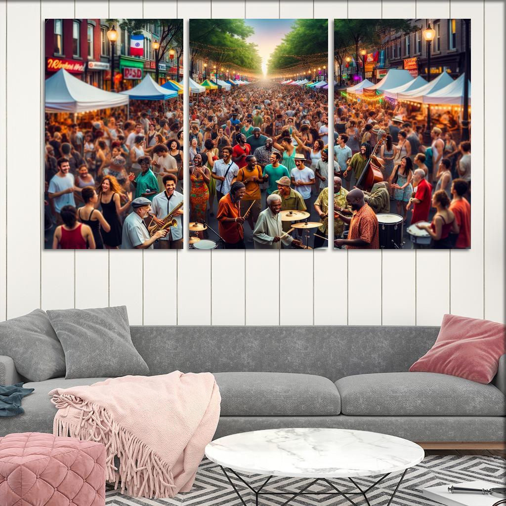 Montreal International Jazz Festival - Canada Modern Paintings Frame