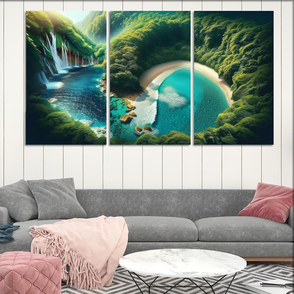 Mystic Cove Enchanted Forest Meets Sea Custom Paintings Frame