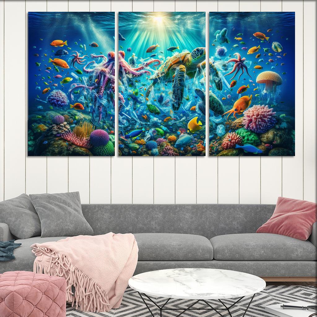 A Future Without Plastic Reimagining Waste Custom Paintings Frame