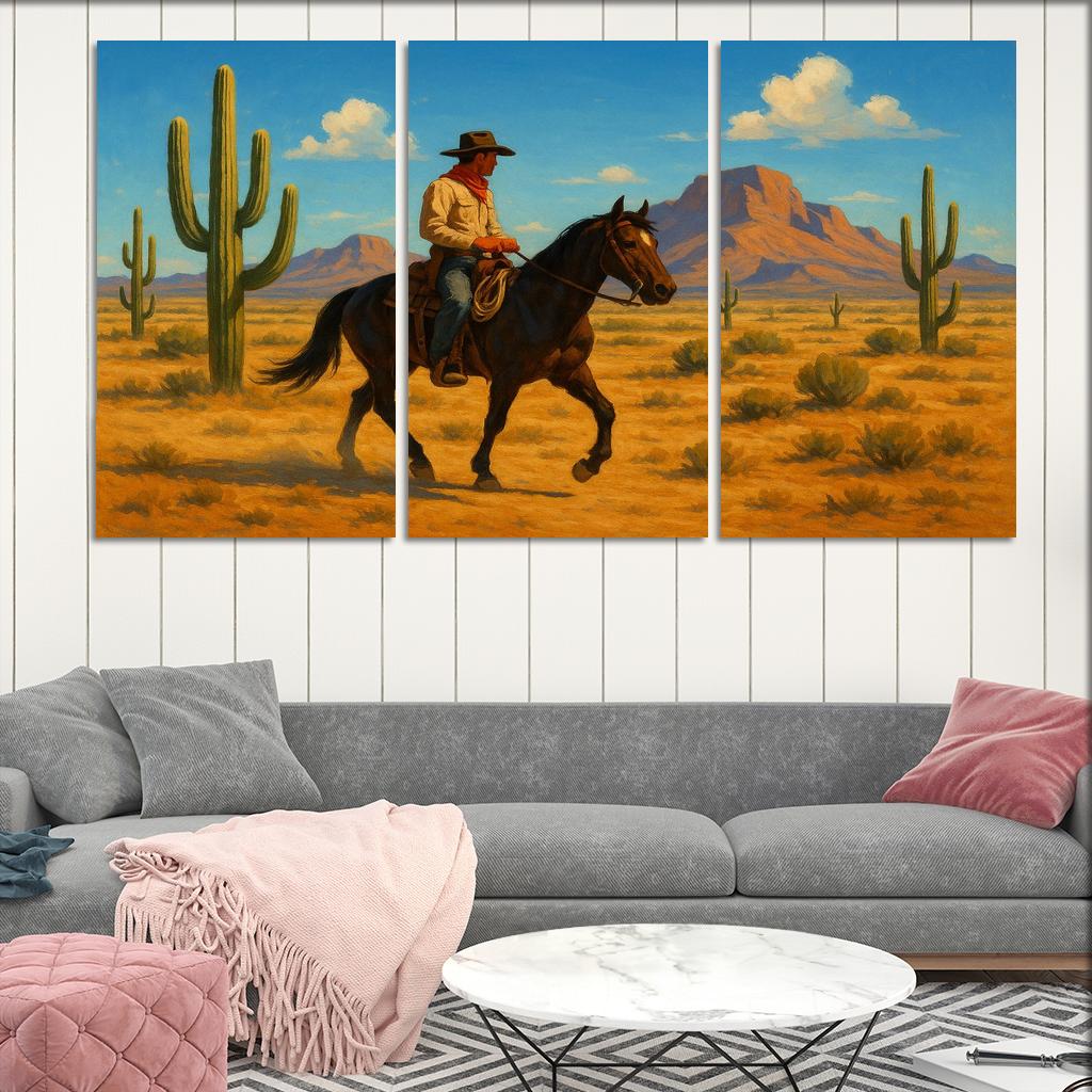 Wild West Adventure - Frontier Exploration Framed Paintings