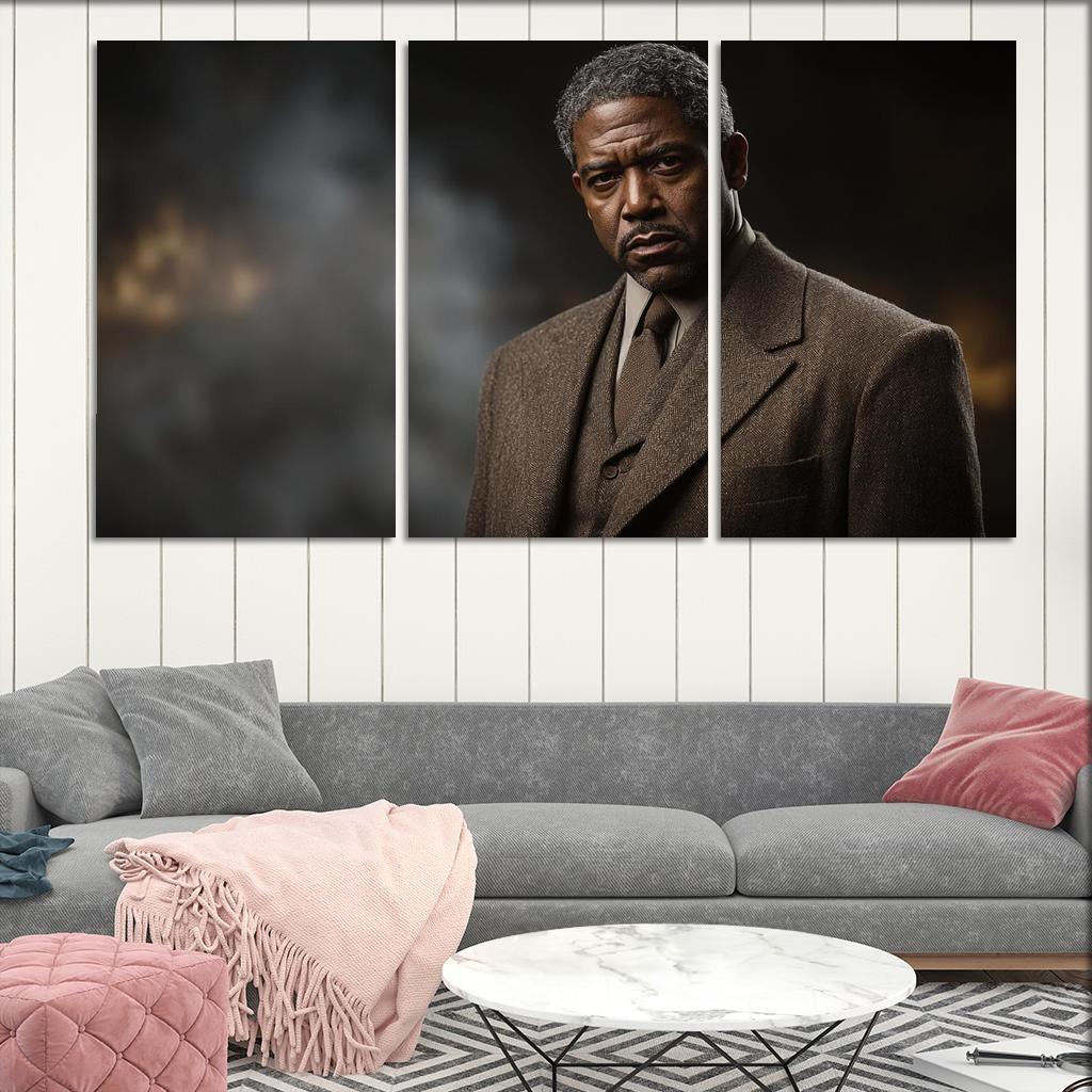 Denzel Washington The Voice Of A Leading Man Framed Paintings