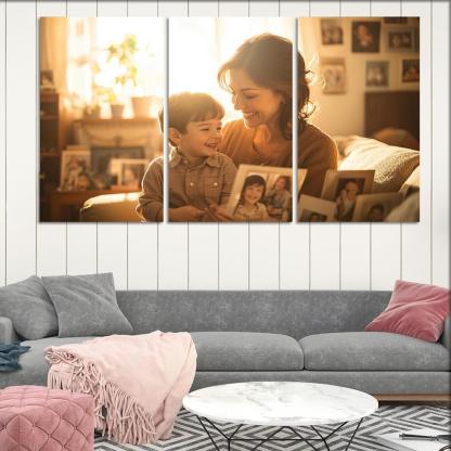 Moments In Time A Mother's Embrace Through The Years Canvas Paintings Frame