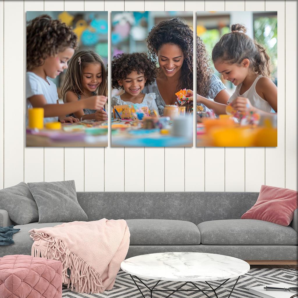 Crafted With Love A Mothers Handmade Creations Modern Paintings Frame