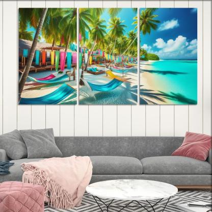 Tropical Escape Beach Premium Artwork Frames