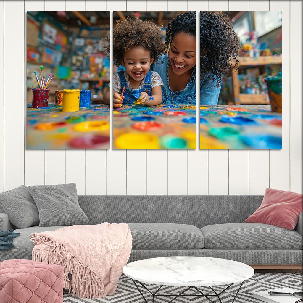 The Colors Of Her Love A Mothers Creative Spirit Canvas Paintings Frame