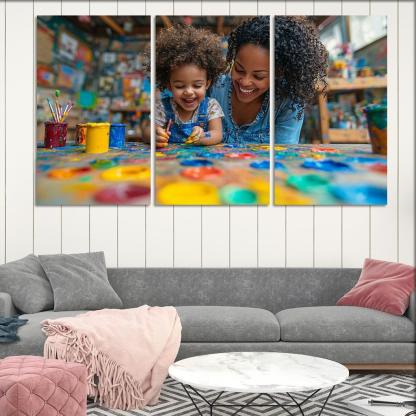 The Colors Of Her Love A Mothers Creative Spirit Canvas Paintings Frame
