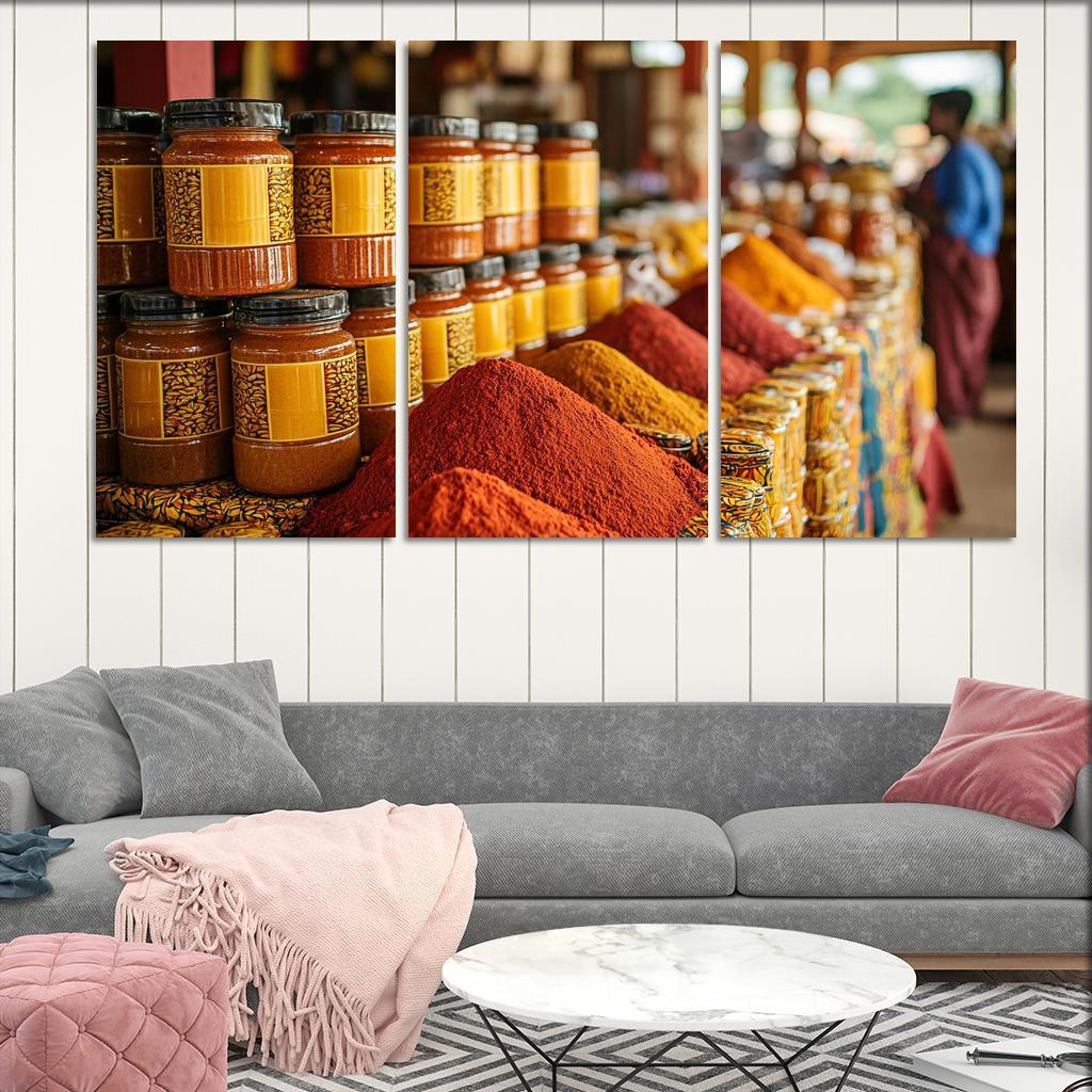 The Spice Market Abstract Paintings Frame