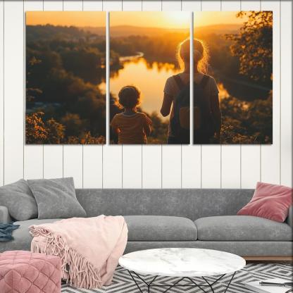 Her Unwavering Spirit A Mothers Strength Canvas Paintings Frame