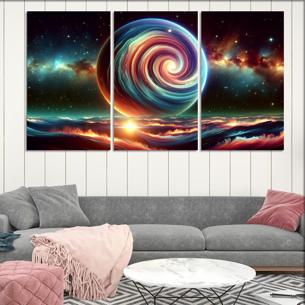 The Hidden World Of Gas Giants Abstract Paintings Frame