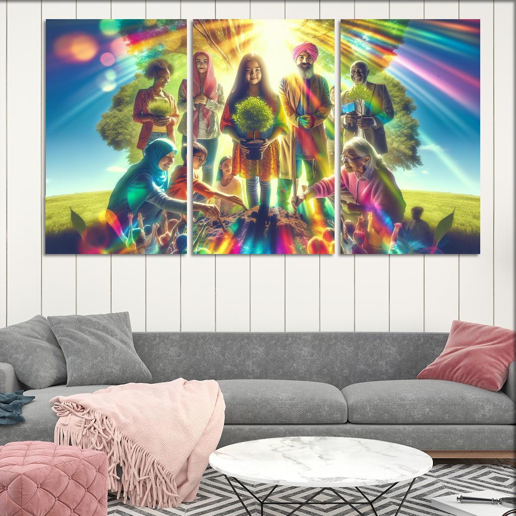 Healing The Planet Environmental Justice For All Custom Paintings Frame