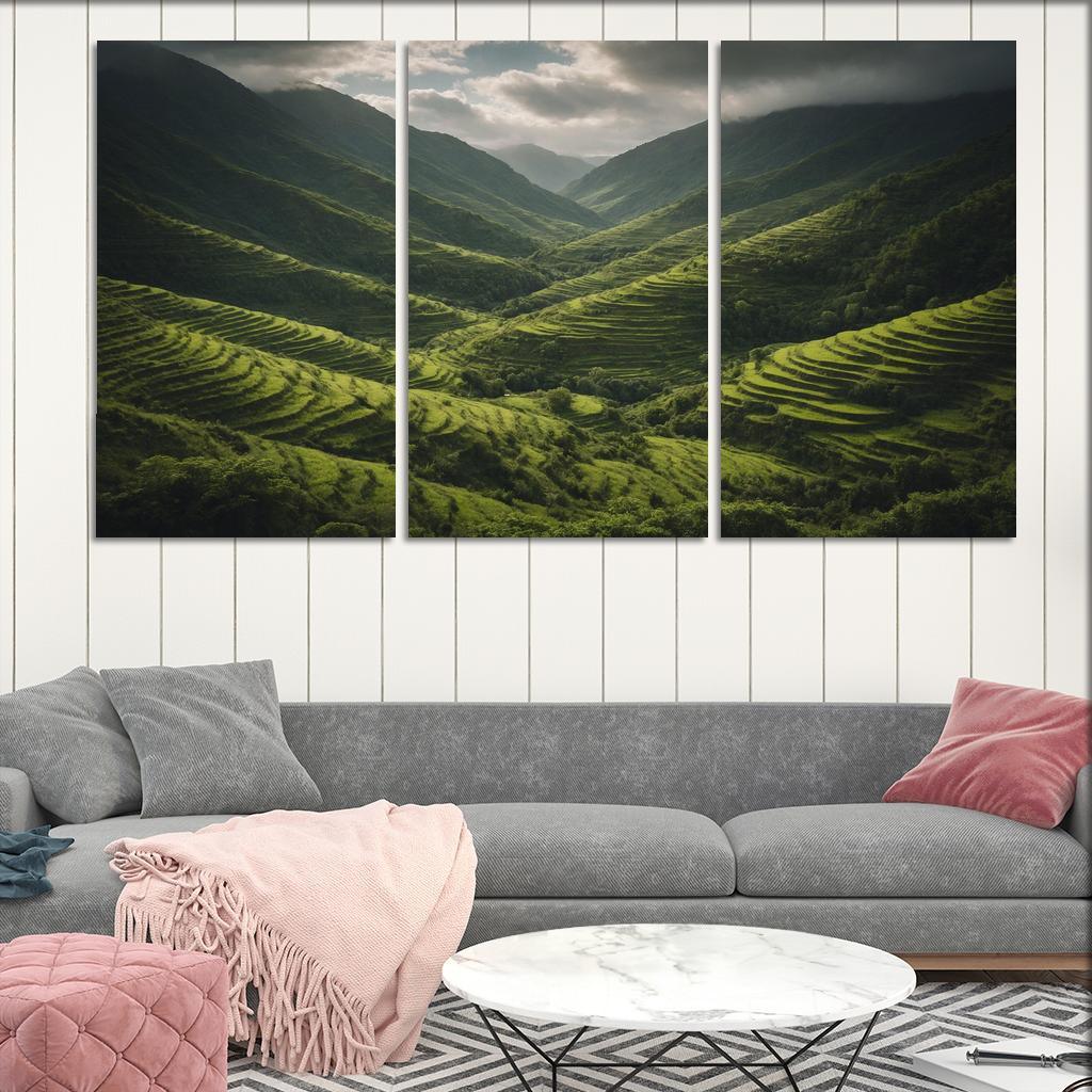 The Lush Terraces Of Emerald Green Art Trends