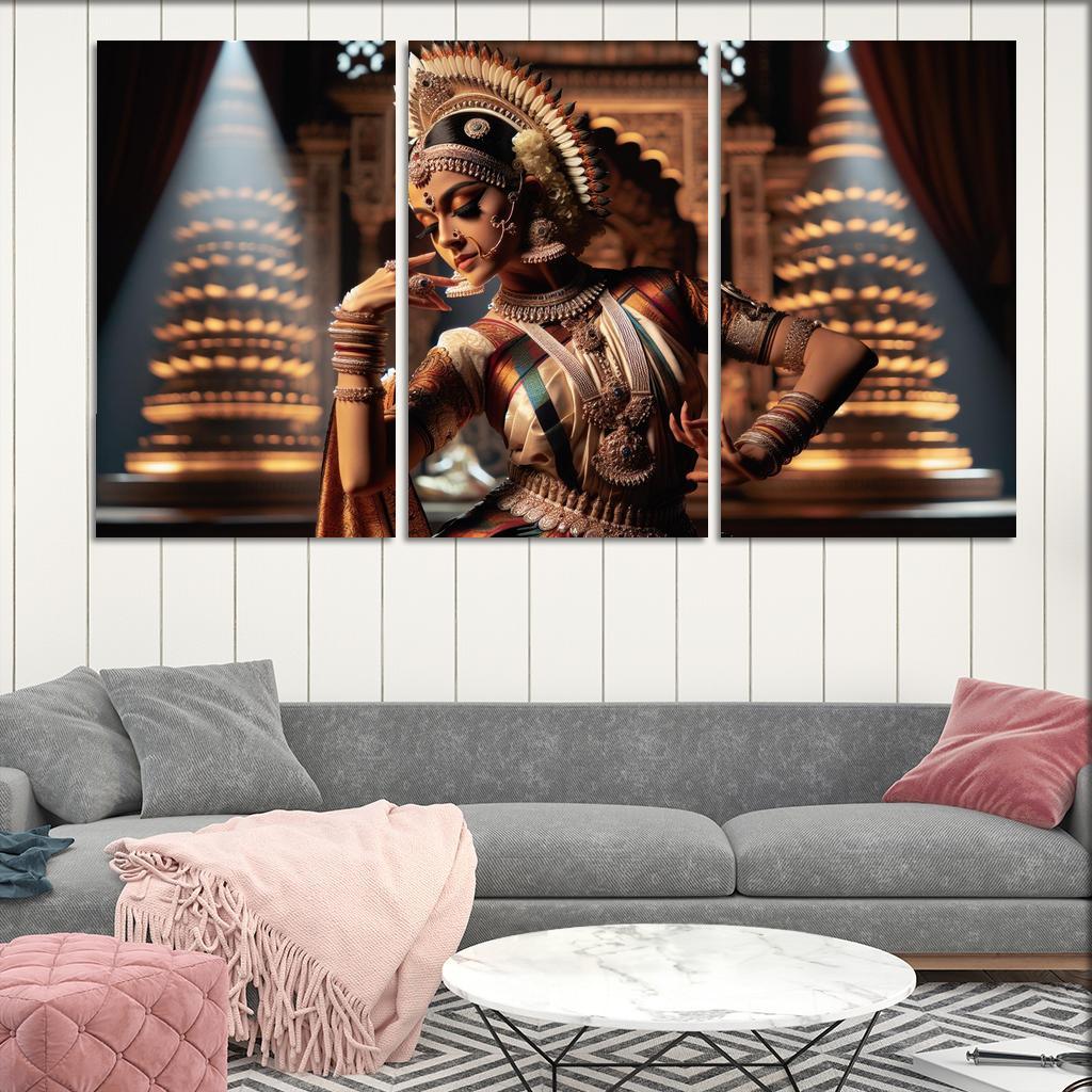 Bharatanatyam The Dance Of The Divine Modern Paintings Frame