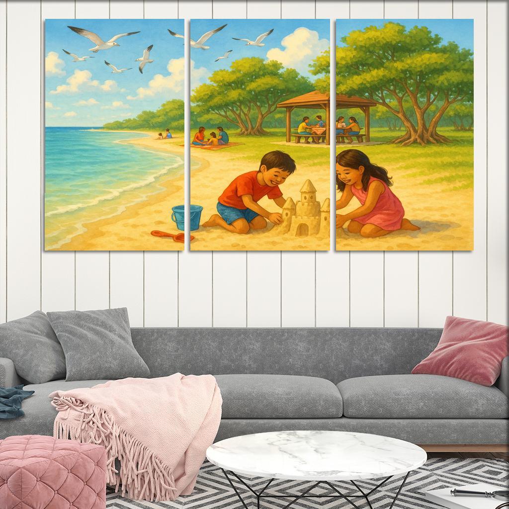 Pearl Bay Family-friendly Coastal Sanctuary One-piece Frames