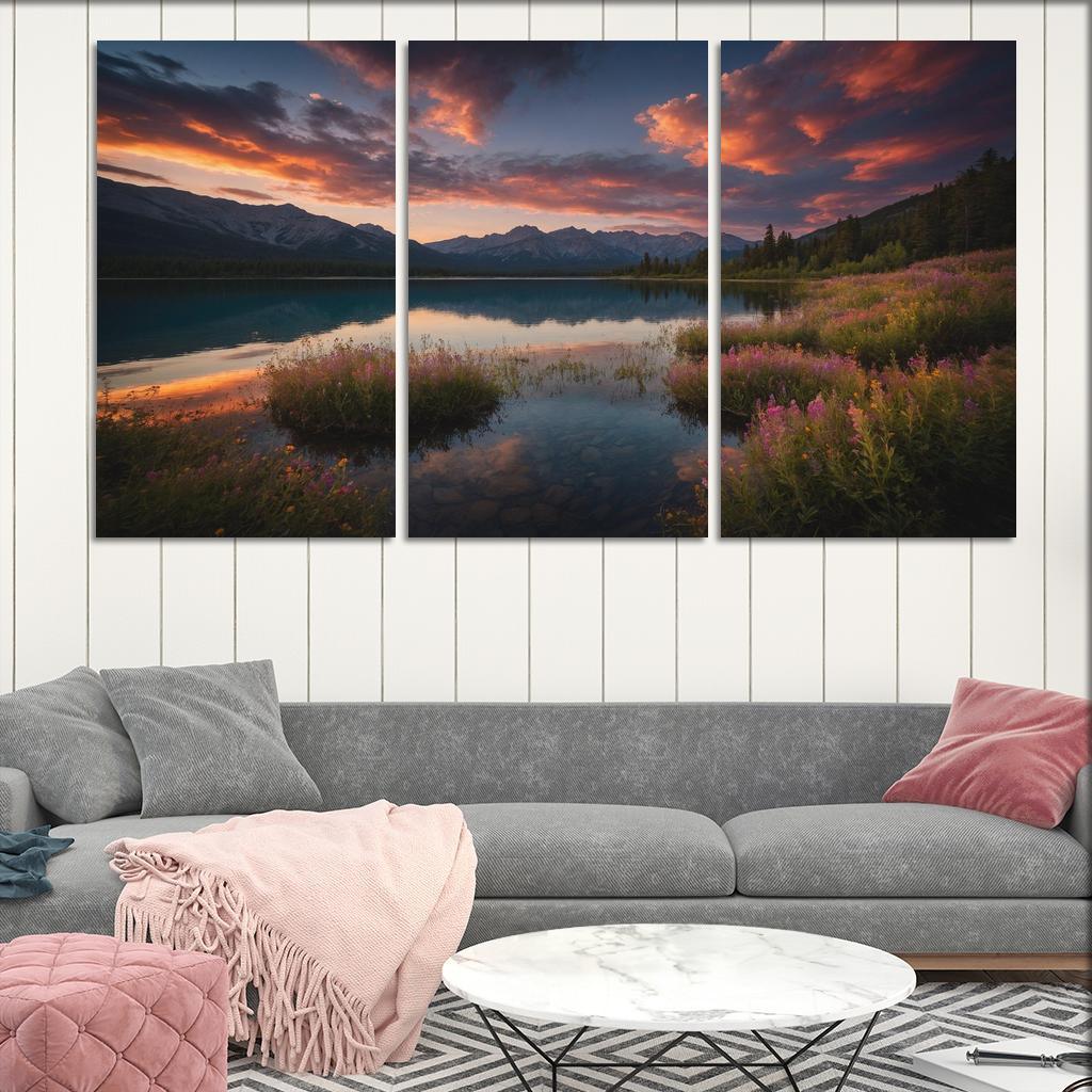 The Ethereal Glow Of Celestial Waters Oil Paintings Frame