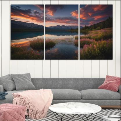 The Ethereal Glow Of Celestial Waters Oil Paintings Frame