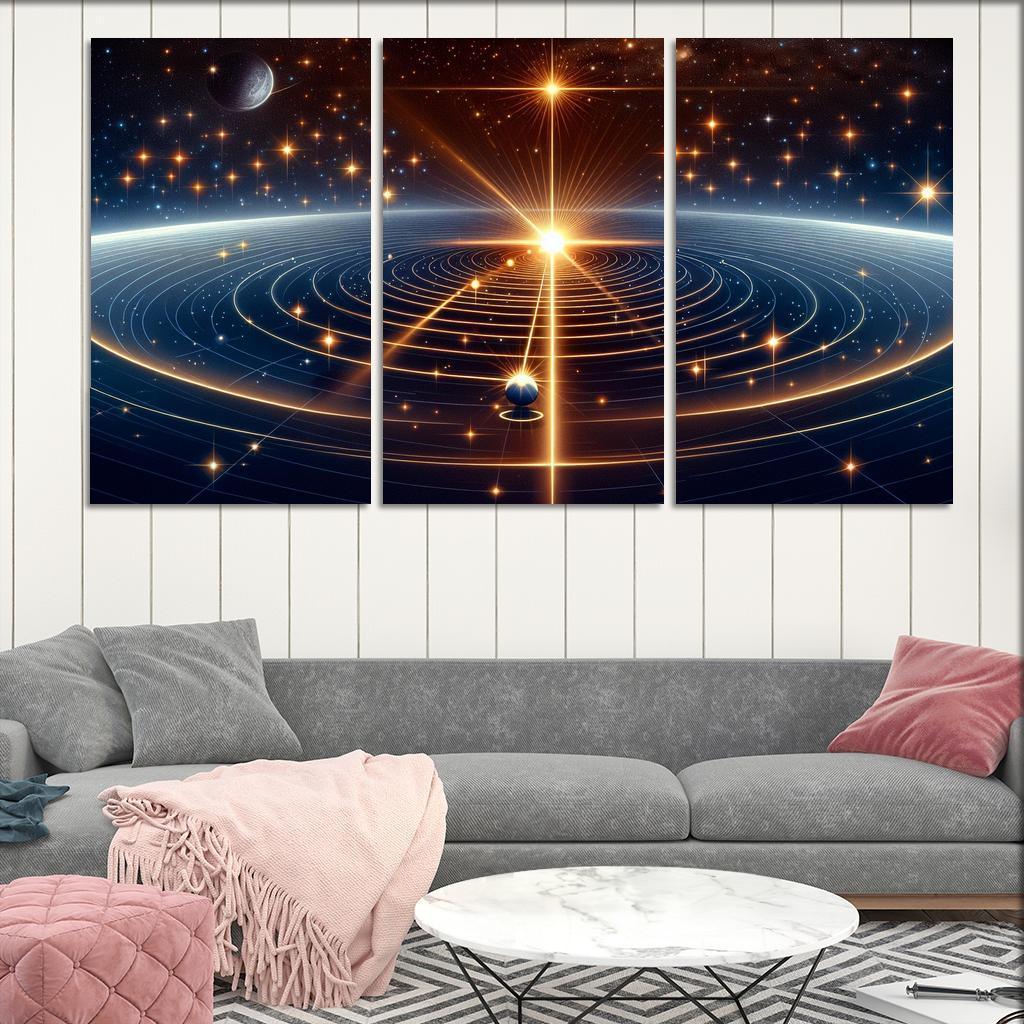 The Mechanics Of Stellar Parallax Abstract Paintings Frame