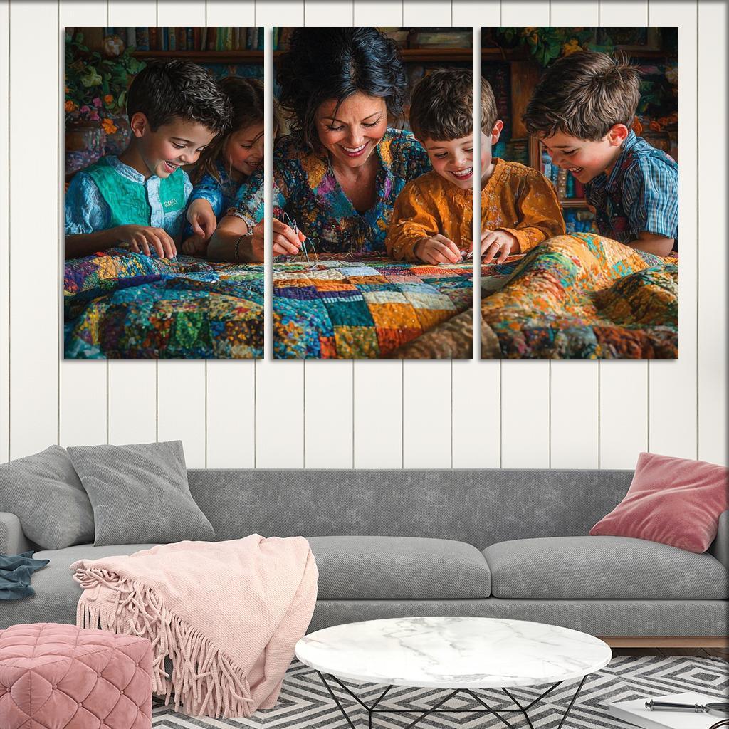 The Threads Of Connection A Mothers Fabric Of Love Custom Paintings Frame