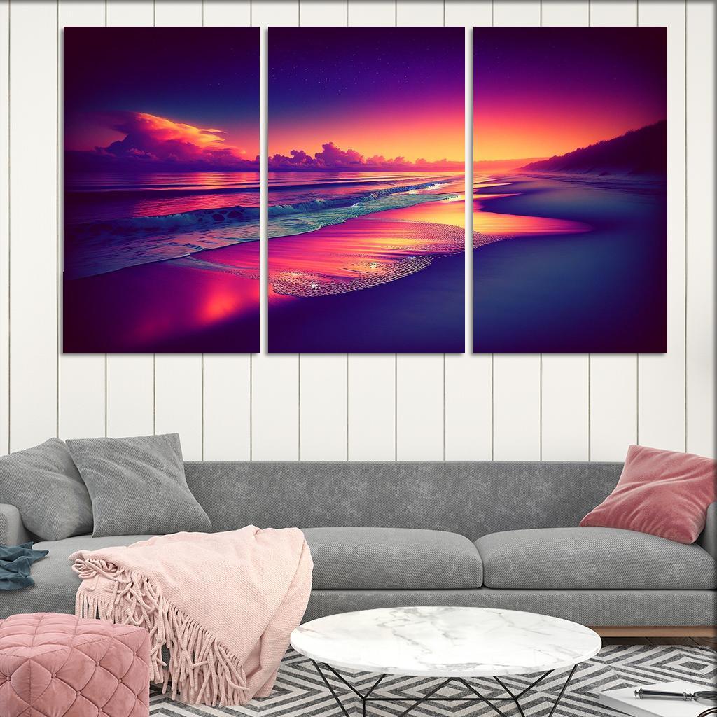 Whispering Tides Peaceful Retreat Custom Paintings Frame
