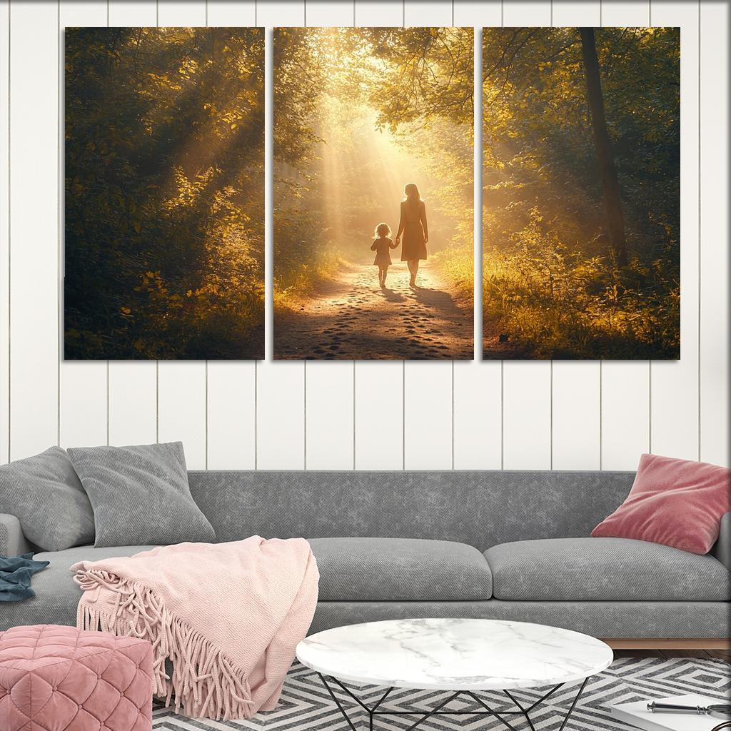 Footsteps In Time The Journey Of Love Custom Paintings Frame