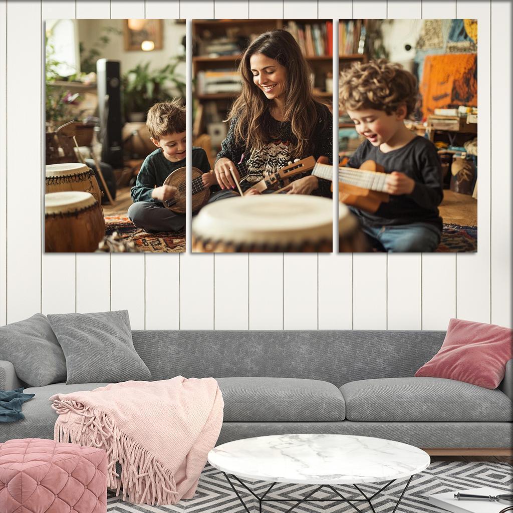 A Symphony Of Love A Mothers Melodies Canvas Paintings Frame