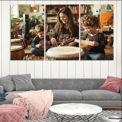 A Symphony Of Love A Mothers Melodies Canvas Paintings Frame