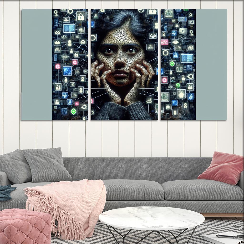 Digital Shadows Privacy In The Modern World Custom Paintings Frame