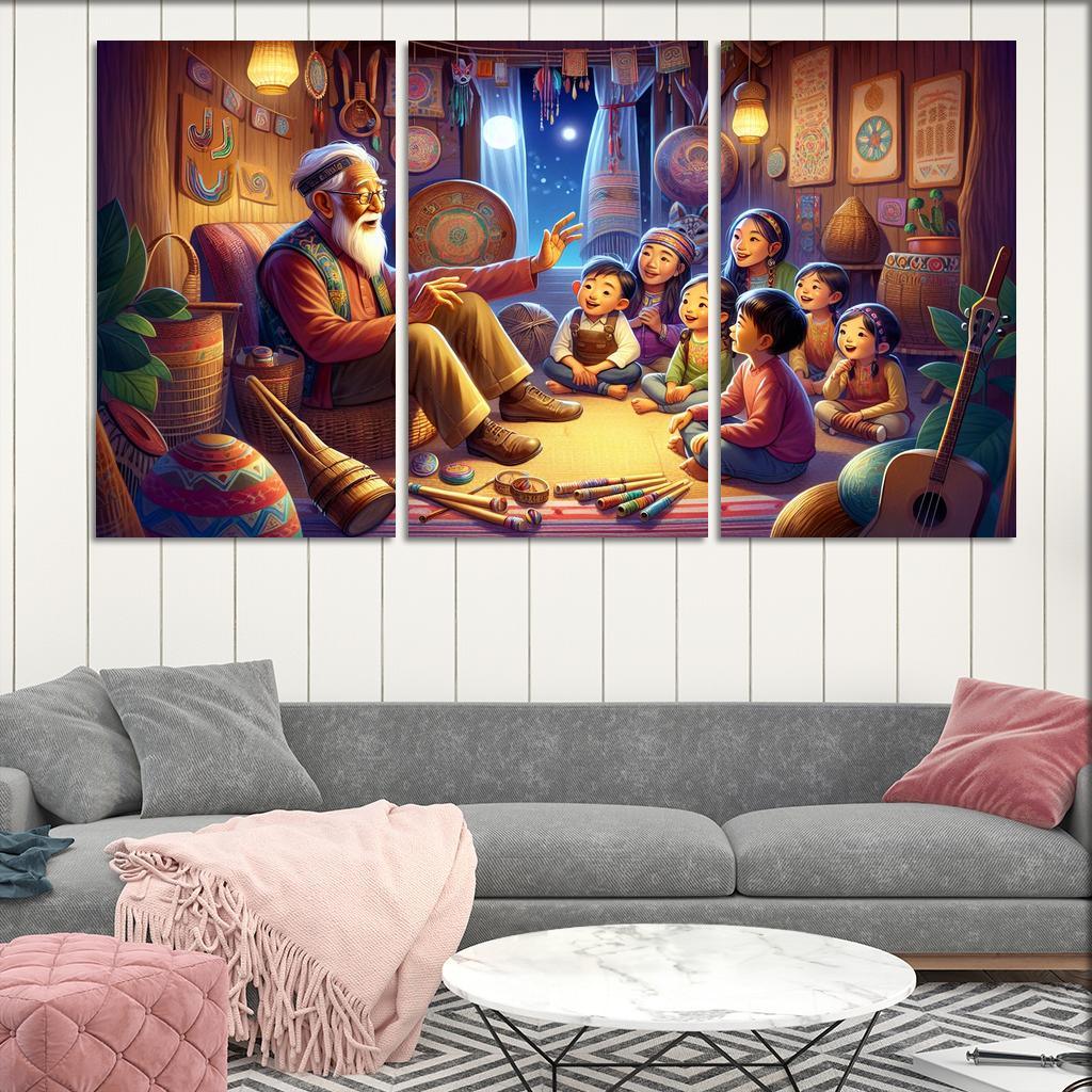 Bridging Generations The Legacy Of Cultural Knowledge Custom Paintings Frame