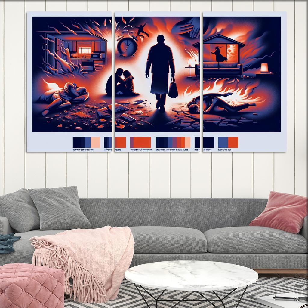 The Sound Of Silence Domestic Abuse Awareness Multi-panel Paintings