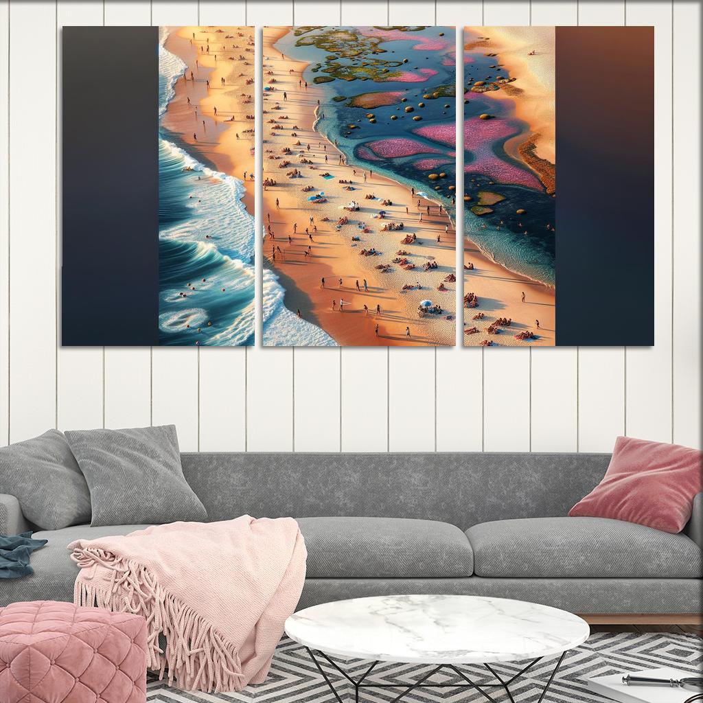 Timeless Tide Beach Custom Paintings Frame