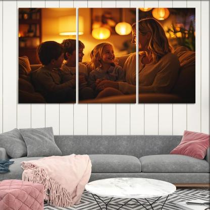A Mothers Heart The Foundation Of Family Canvas Paintings Frame