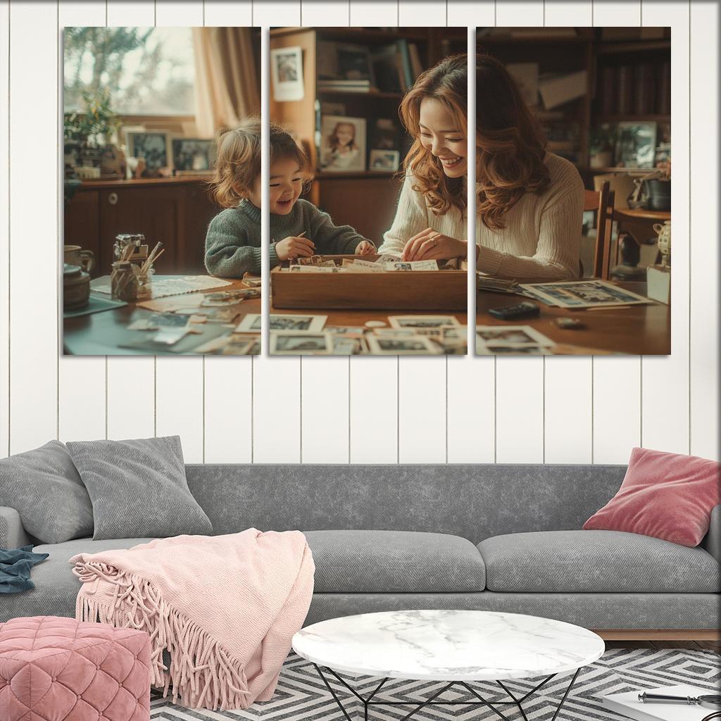 Time Capsules Cherished Memories In A Box Canvas Paintings Frame