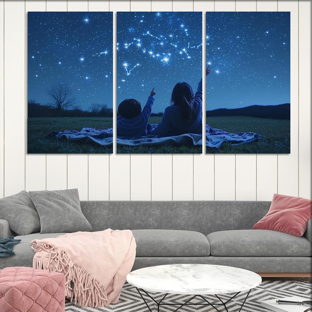 Guiding Stars A Mothers Light Canvas Paintings Frame