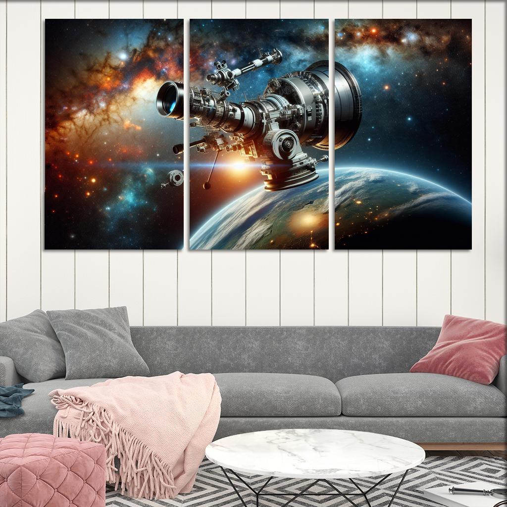 The Wonders Of Space Telescopes Abstract Paintings Frame