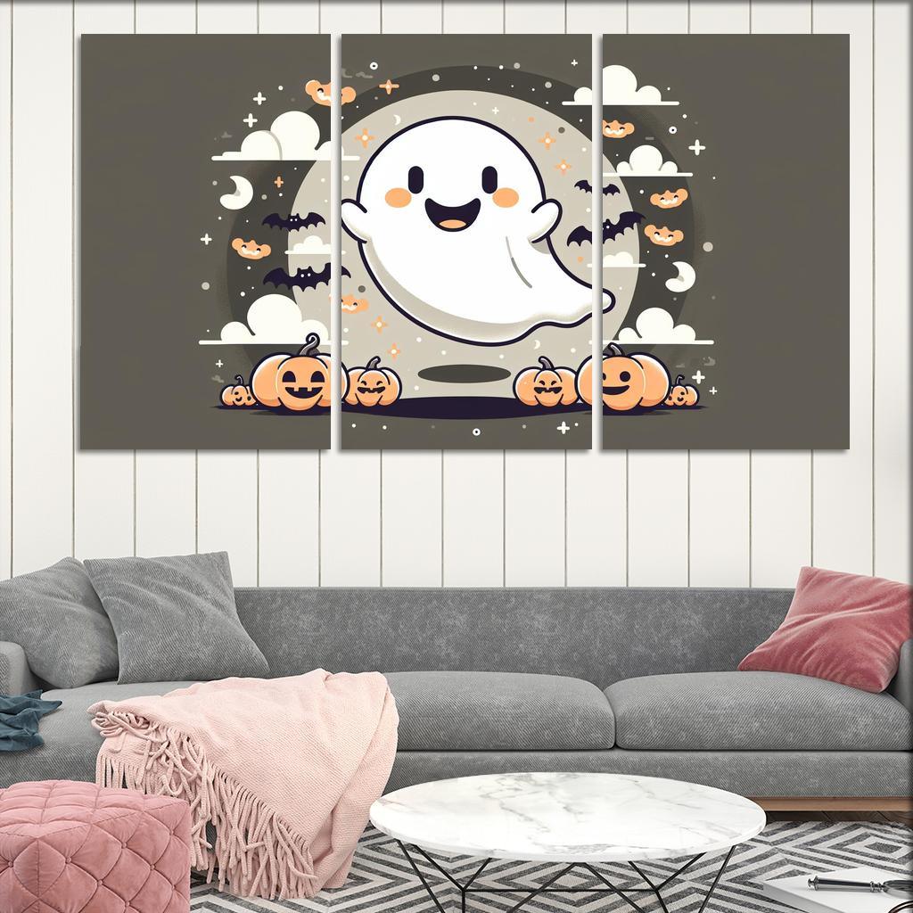 Giggling Ghost - Spooky Fun Framed Paintings