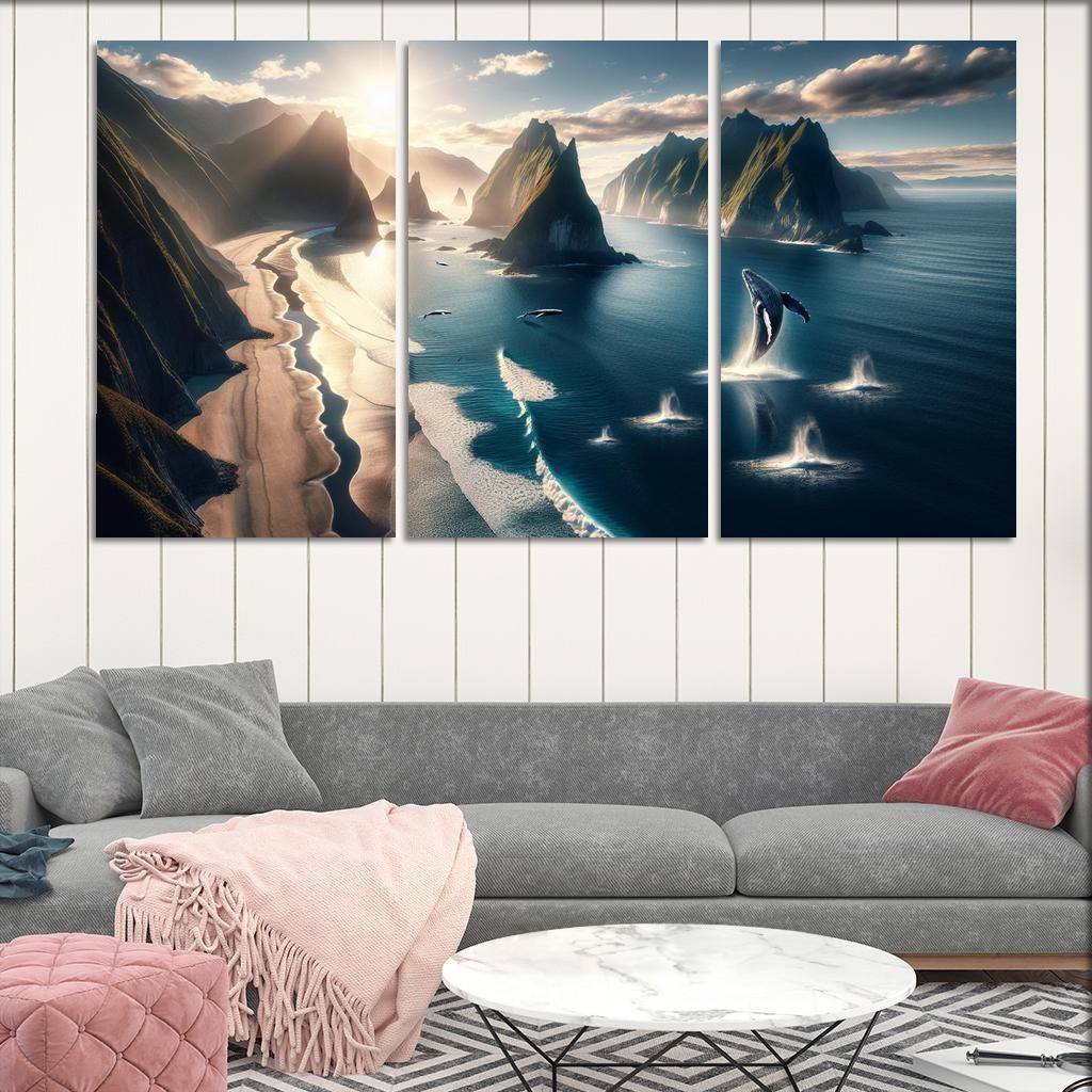Whale Watching Point Custom Paintings Frame